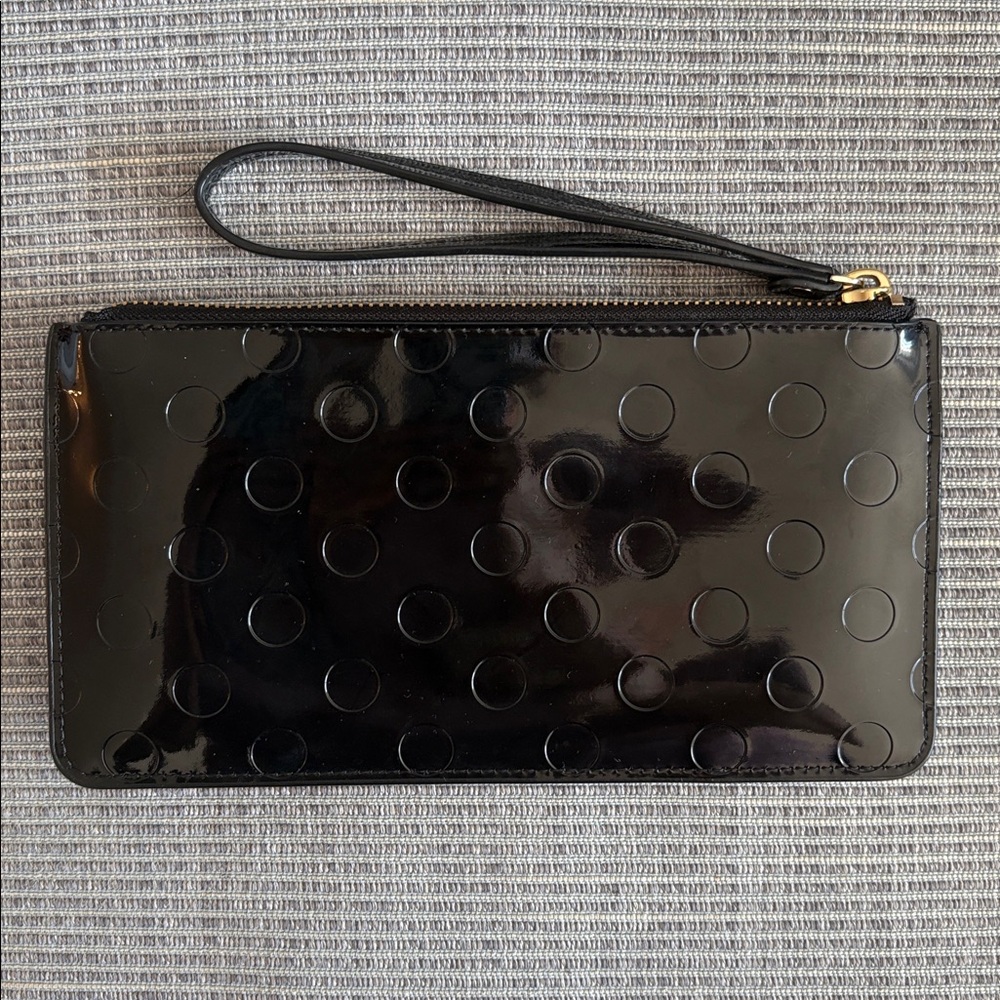 Kate Spade Black Patent Leather Wristlet - Picture 2 of 3